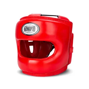 Casque boxe anglaise protection nez Rouge Gingpai