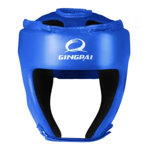 Casque boxe française bleu Gingpai