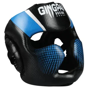 1-Casque-boxe-kick-boxing-noir-et-bleu-quadrille-Gingpai-image-principale.jpgv1724679815 Casque Kick Boxing noir et bleu quadrillé Gingpai