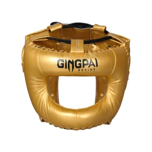 1-Casque-de-boxe-avec-barre-dore-Gingpai-image-principale.jpgv1724681284 Casque de boxe avec barre doré Gingpai