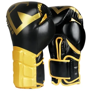 Gants de Boxe 10 oz Noirs et Dorés Laststand
