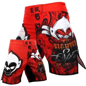 Short MMA rouge