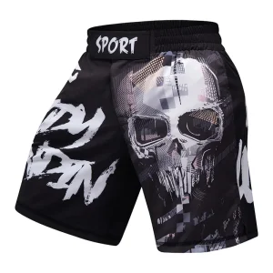 Short MMA tête de mort