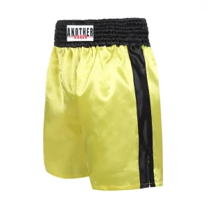 Short boxe anglaise jaune avec bandes latérales noires Anotherboxer