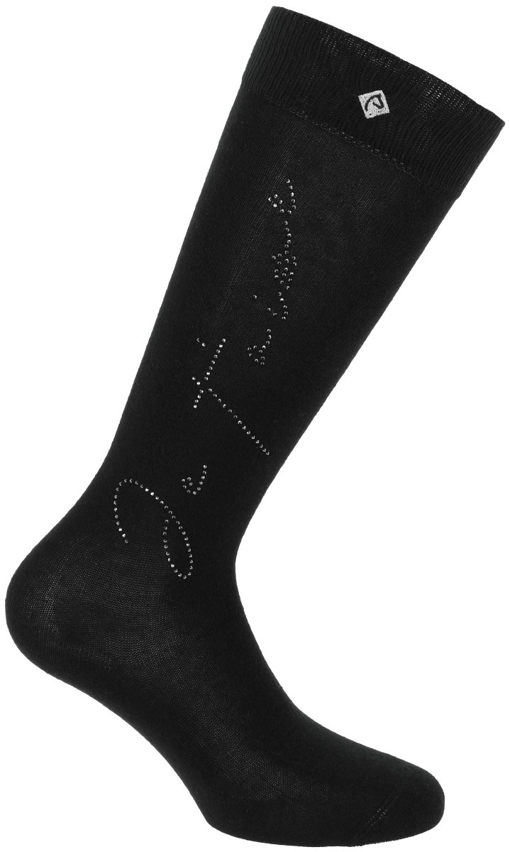 Chaussettes "Je t'aime" Cassis - Equithème – Image 2
