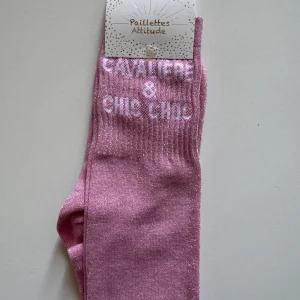 Chaussette Paillettes "CAVALIÈRE CHIC & CHOC" - Paillettes Attitude