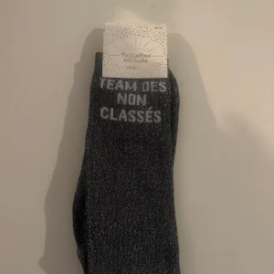 Chaussette Paillettes "TEAM DES NON CLASSÉS" - Paillettes Attitude