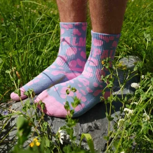 CHAUSSETTES LEO BLEU ROSE