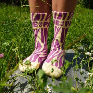 CHAUSSETTES ZEBRA VIOLET