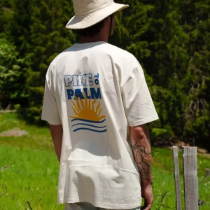 T-shirt manches courtes écru pour homme - SUNNY