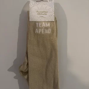 Chaussette Paillettes "TEAM APÉRO" - Paillettes Attitude