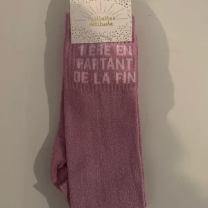 Chaussette Paillettes "1ÈRE EN PARTANT DE LA FIN" - Paillettes Attitude