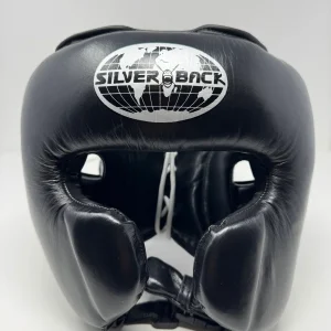 CASQUE DE BOXE - CUIR - Noir