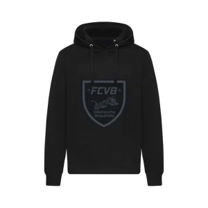 Sweat capuche noir logo FCVB