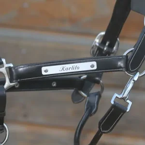 Licol en cuir HKM personnalisé