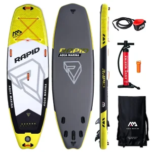 aquamarina-rapid-9.6-stand-up-paddle-surf-gonflable-2019-01_385ac148-a668-45d1-8afe-d0b6ee1bd930.jpgv1557660090 Paddle Aqua Marina Rapid 9.6 Sup Surf Gonflable Rivière River