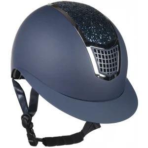 casque-equitation-femme-enfant-hkm-glamour-shield-marine-argent.jpgv1629363943 Casque d'équitation HKM Glamour Shield