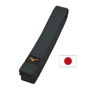 Ceinture noire piquée Mizuno KURO Japon