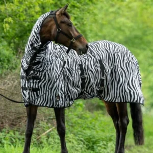 Chemise anti-mouches HKM Zebra avec cou amovible