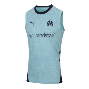 Debardeur Training OM Bleu Ciel