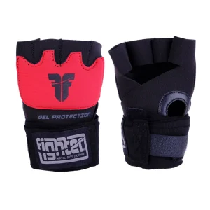 Bandages Fighter Gel noir/rouge - FGWN-001BR