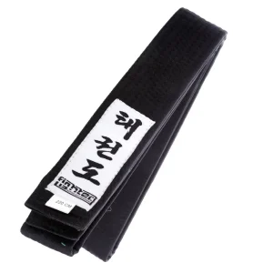 Ceinture de taekwondo ITF Fighter noire - FTB-06