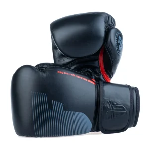 Gant de boxe Fighter Boxing Gloves Pro noir - FBG-PRO-002