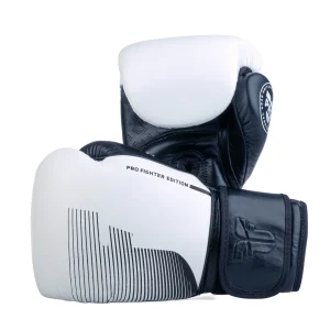 Gants de boxe Fighter Boxing Gloves Pro blanc - FBG-PRO-001