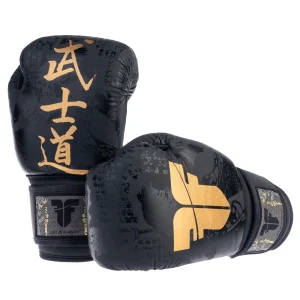 Gants de boxe Fighter Samurai noir/or - FBG-006-SBK