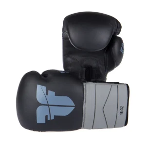 Gants de boxe Fighter Sparring noir/gris - FBG-002-BG
