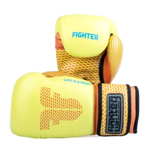 Gants de boxe Fighter Training jaune/orange - FBG-TRN-004