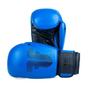 Gants de boxe Fighter Boxing Gloves Round bleu - 1376-RNDXB