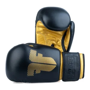 Gants de boxe Fighter Boxing Round noir/or - 1376-RNDXG