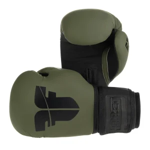 Gants de boxe Fighter SIAM kaki mat - FBG-003KB