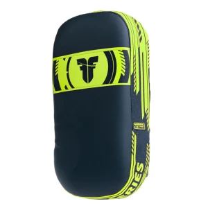 Bouclier de combat thaïlandais MAXI - Série Power - noir/jaune fluo