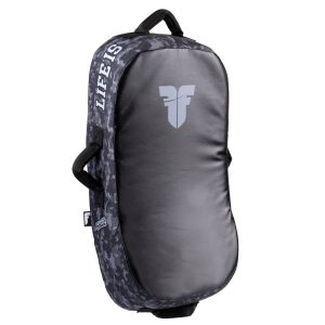 Bouclier de frappe Fighter MULTI GRIP "La vie est un combat"Camouflage gris - FKSH-29