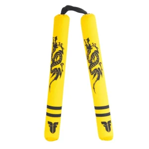Nunchaku souple Fighter - Dragon - jaune