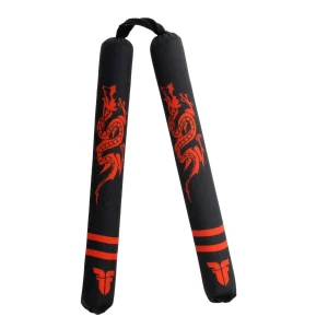 Nunchaku souple Fighter - Dragon - noir/rouge