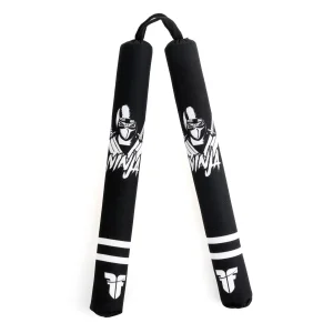 Nunchaku souple Fighter - Ninja - noir/blanc