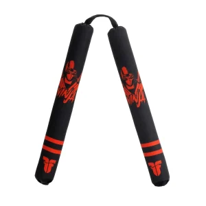 Nunchaku souple Fighter - Ninja - noir/rouge
