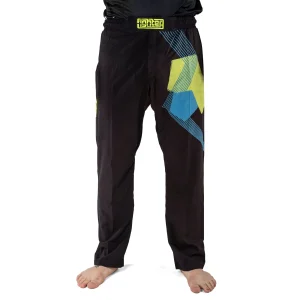 Pantalon de combat FIGHT noir/bleu/vert - FF-P003BBY
