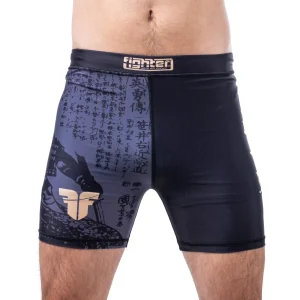 Short de compression MMA Fighter Samurai noir/or - FCSM-01-SAM