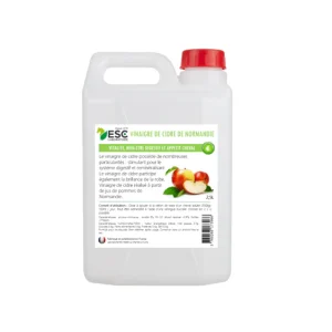 VINAIGRE DE CIDRE PUR DE NORMANDIE 2,5L – Vitalité et appétit cheval - ESC Laboratoire