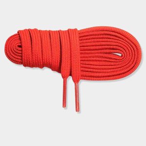 LACET TUBULAIRE POLYAMIDE POUR CHAUSSURE DE SAVATE BF - ROUGE