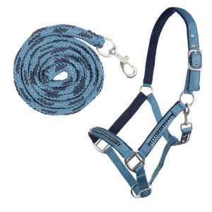 licol-longe-shetland-poney-cheval-hkm-crystal-bleu.jpgv1677776444 Licol avec longe HKM Crystal