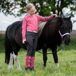 Pantalon équitation enfant HKM Anni basanes grip