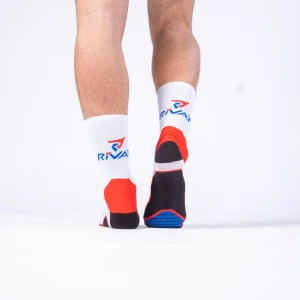 CHAUSSETTES DE SPORT DE COMBAT BLEU / BLANC / ROUGE - RIVAT