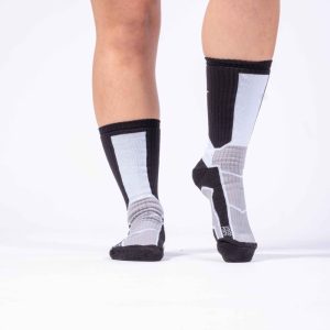 CHAUSSETTES DE SPORT DE COMBAT NOIR / BLANC / GRIS - RIVAT