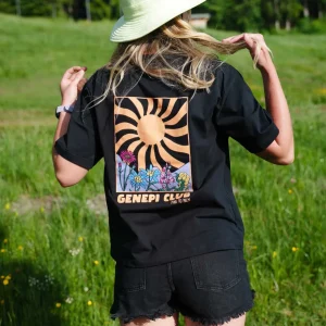 T-shirt noir manches courtes - GÉNÉPI CLUB SUNSHINE