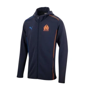 Veste A Capuche Casual OM Bleu/Orange